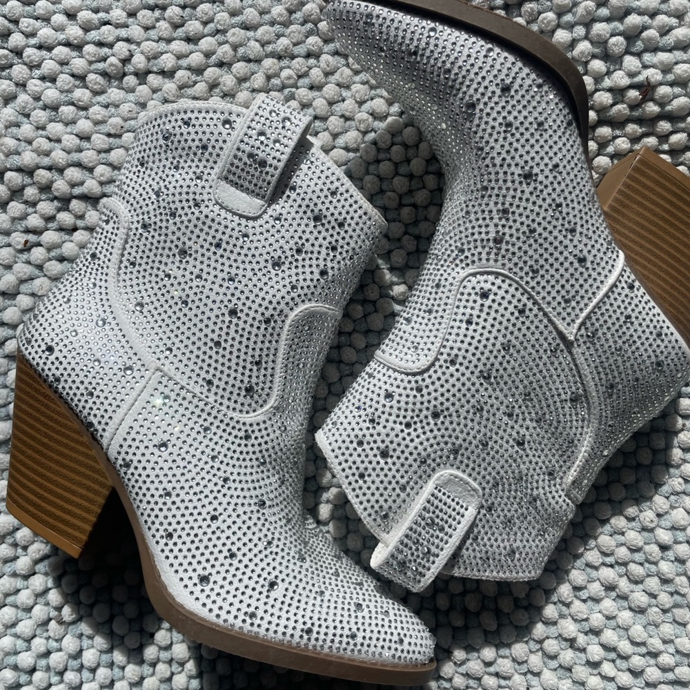 Rhinestone cowgirl booties